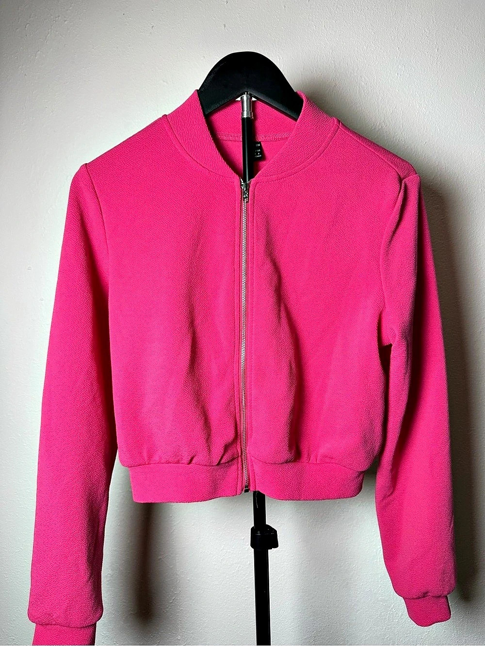 SHEIN Pink Bomber Jacket Size Medium Like New